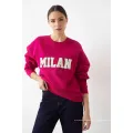 Sweatshirts de broderie de serviettes pour femmes